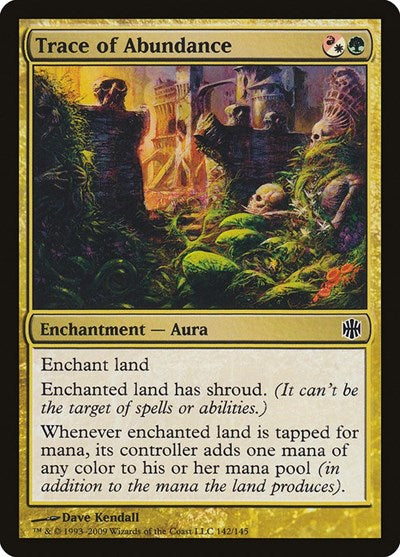 Trace of Abundance (ARB) #142 Common (Lightly Played) Alara Reborn Magic: The Gathering: 2009