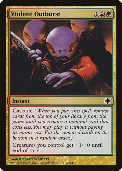 Violent Outburst (ARB) #63 Common (Near Mint) Alara Reborn Magic: The Gathering: 2009