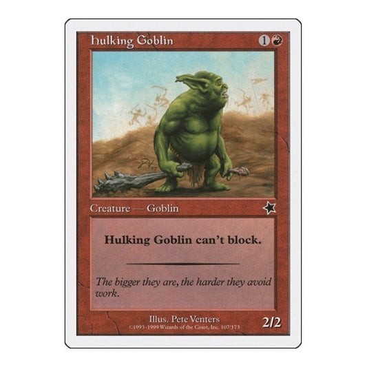 Hulking Goblin (S99) #107 Common Starter 1999 Magic: The Gathering: 1999
