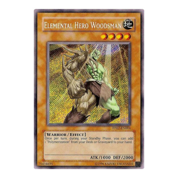 Elemental Hero Woodsman (PP02) #PP02-EN004 Secret Rare (Unlimited Near Mint) Premium Pack 2 YuGiOh: 2008