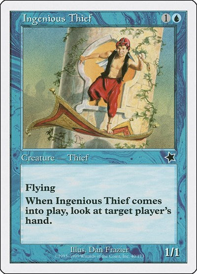 Ingenious Thief (S99) #40 Common (Heavily Played) Starter 1999 Magic: The Gathering: 1999