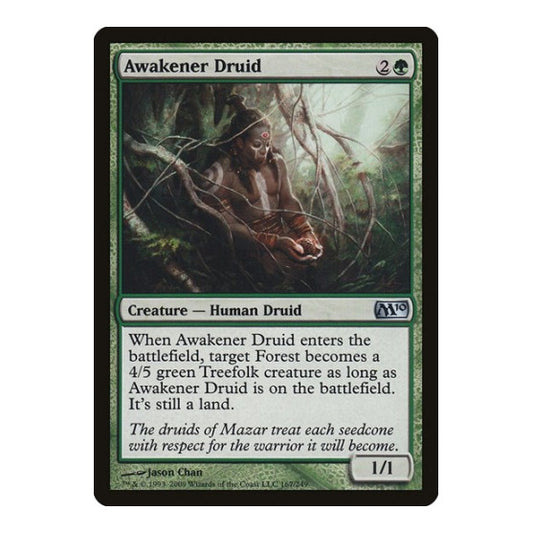 Awakener Druid (M10) #167 Uncommon (Lightly Played) Magic 2010 (M10) Magic: The Gathering: 2009