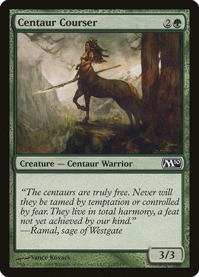 Centaur Courser (M10) #172 Common (Lightly Played) Magic 2010 (M10) Magic: The Gathering: 2009