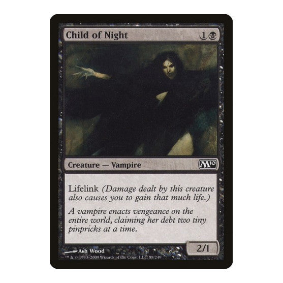 Child of Night (M10) #88 Common (Lightly Played) Magic 2010 (M10) Magic: The Gathering: 2009
