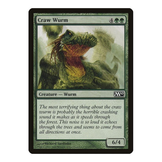 Craw Wurm (M10) #173 Common (Lightly Played) Magic 2010 (M10) Magic: The Gathering: 2009