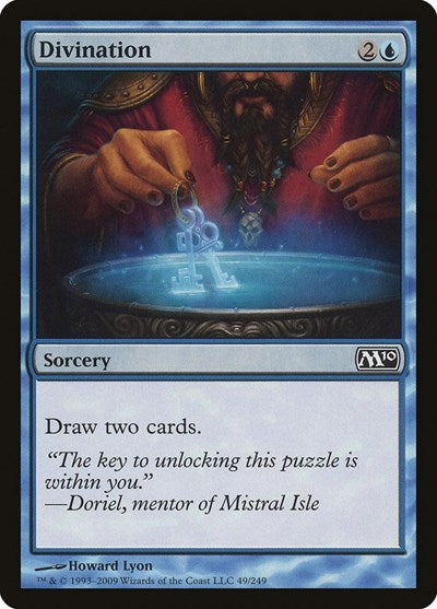 Divination (M10) #49 Common (Lightly Played) Magic 2010 (M10) Magic: The Gathering: 2009