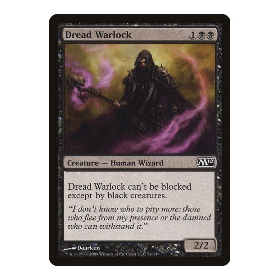 Dread Warlock (M10) #94 Common (Moderately Played) Magic 2010 (M10) Magic: The Gathering: 2009