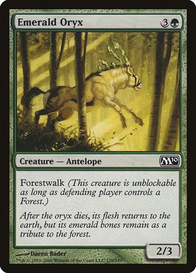 Emerald Oryx (M10) #179 Common (Lightly Played) Magic 2010 (M10) Magic: The Gathering: 2009