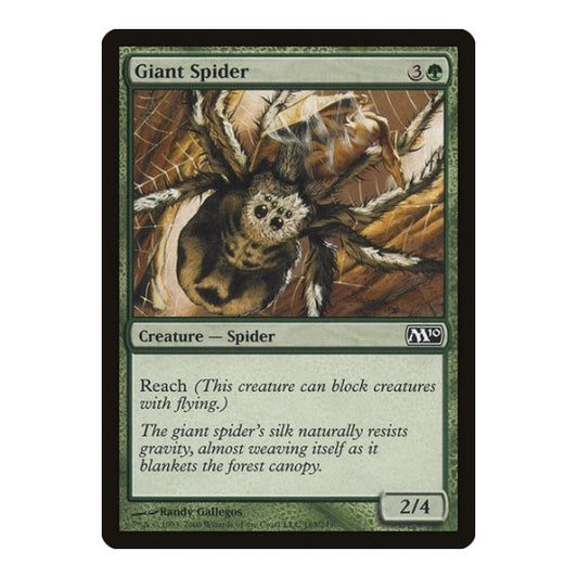Giant Spider (M10) #185 Common (Lightly Played) Magic 2010 (M10) Magic: The Gathering: 2009