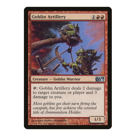 Goblin Artillery (M10) #138 Uncommon (Lightly Played) Magic 2010 (M10) Magic: The Gathering: 2009