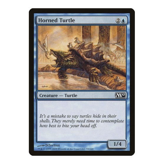 Horned Turtle (M10) #55 Common (Lightly Played) Magic 2010 (M10) Magic: The Gathering: 2009