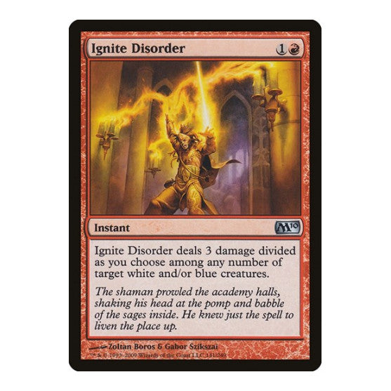 Ignite Disorder (M10) #141 Uncommon (Foil Lightly Played) Magic 2010 (M10) Magic: The Gathering: 2009