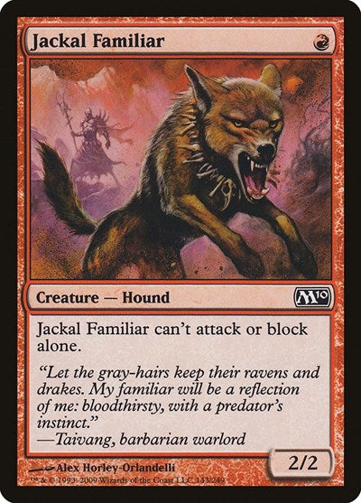 Jackal Familiar (M10) #143 Common (Lightly Played) Magic 2010 (M10) Magic: The Gathering: 2009