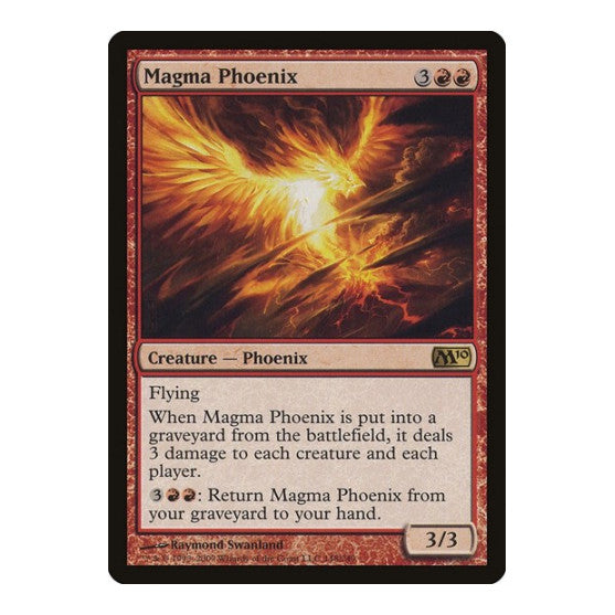 Magma Phoenix (M10) #148 Rare (Foil Moderately Played) Magic 2010 (M10) Magic: The Gathering: 2009