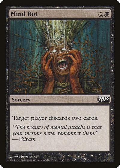 Mind Rot (M10) #105 Common (Lightly Played) Magic 2010 (M10) Magic: 2009