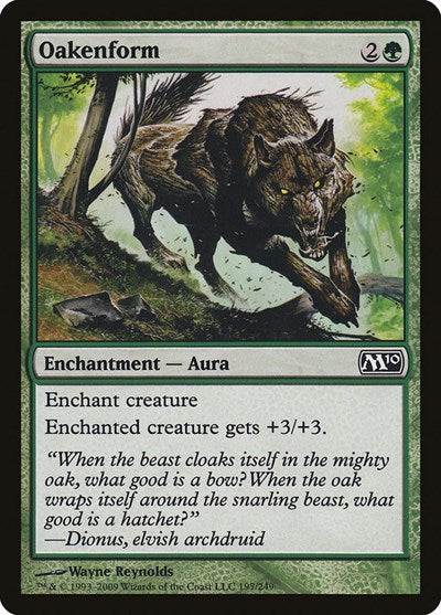 Oakenform (M10) #197 Common (Lightly Played) Magic 2010 (M10) Magic: The Gathering: 2009