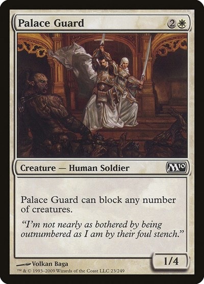 Palace Guard (M10) #23 Common (Lightly Played) Magic 2010 (M10) Magic: The Gathering: 2009