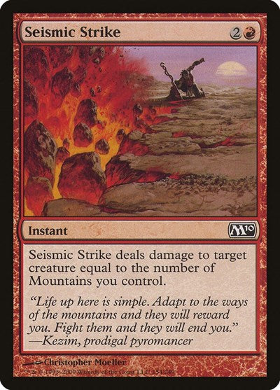 Seismic Strike (M10) #154 Common Magic 2010 (M10) Magic: The Gathering: 2009