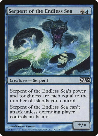Serpent of the Endless Sea (M10) #70 Common Magic 2010 (M10) Magic: The Gathering: 2009