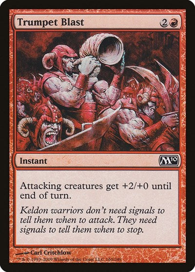 Trumpet Blast (M10) #160 Common (Lightly Played) Magic 2010 (M10) Magic: The Gathering: 2009