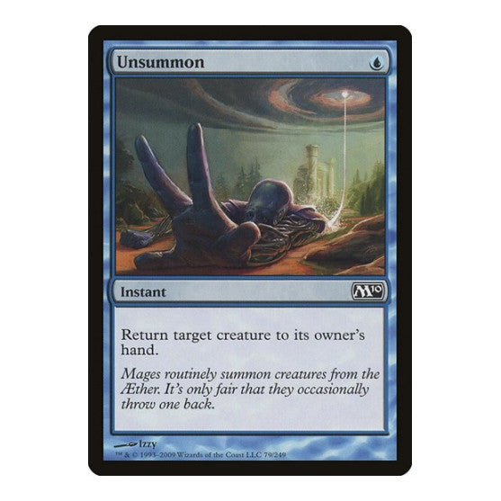 Unsummon (M10) #79 Common (Lightly Played) Magic 2010 (M10) Magic: The Gathering: 2009