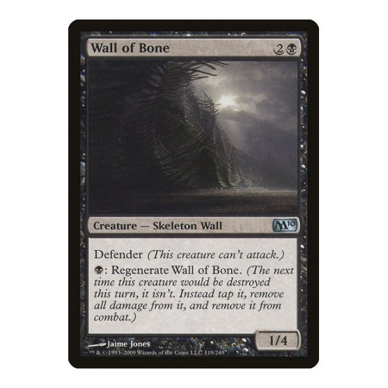 Wall of Bone (M10) #119 Uncommon (Lightly Played) Magic 2010 (M10) Magic: The Gathering: 2009