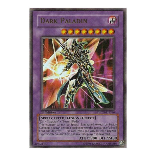 Dark Paladin (DPYG) #DPYG-EN016 Ultra Rare (1st Edition Near Mint) Duelist Pack: Yugi YuGiOh: 2009