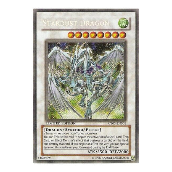Stardust Dragon (CT05) #CT05-EN001 Secret Rare (Limited Lightly Played) 2008 Collectors Tin YuGiOh: 2008