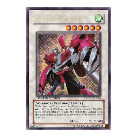 Turbo Warrior (CT05) #CT05-EN004 Secret Rare (Limited Near Mint) 2008 Collectors Tin YuGiOh: 2008