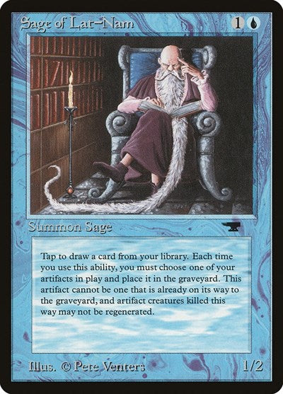Sage of Lat Nam (ATQ) #13 Common (Lightly Played) Antiquities Magic: 1994