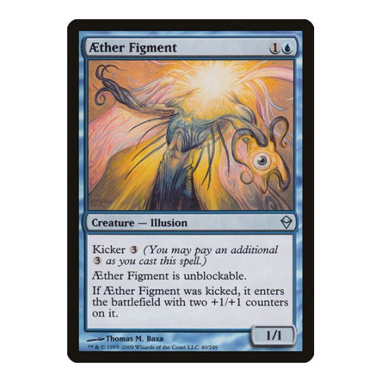 Aether Figment (ZEN) #40 Uncommon (Moderately Played) Zendikar Magic: The Gathering: 2009