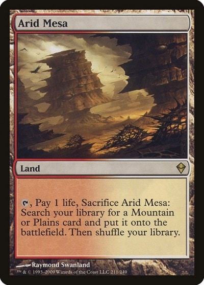 Arid Mesa (ZEN) #211 Rare (Lightly Played) Zendikar Magic: The Gathering: 2009
