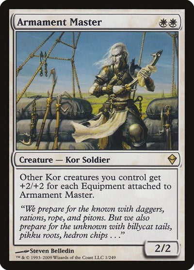 Armament Master (ZEN) #1 Rare (Lightly Played) Zendikar Magic: The Gathering: 2009