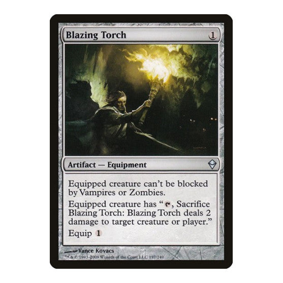 Blazing Torch (ZEN) #197 Uncommon (Moderately Played) Zendikar Magic: The Gathering: 2009