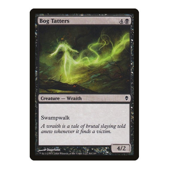 Bog Tatters (ZEN) #84 Common (Foil Lightly Played) Zendikar Magic: The Gathering: 2009