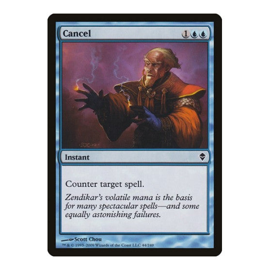 Cancel (ZEN) #44 Common (Lightly Played) Zendikar Magic: The Gathering: 2009