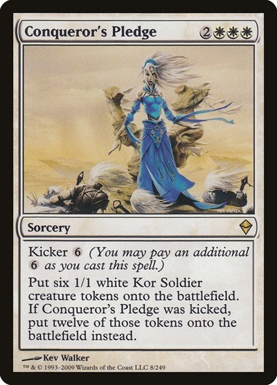 Conquerors Pledge (ZEN) #8 Rare (Near Mint) Zendikar Magic: The Gathering: 2009