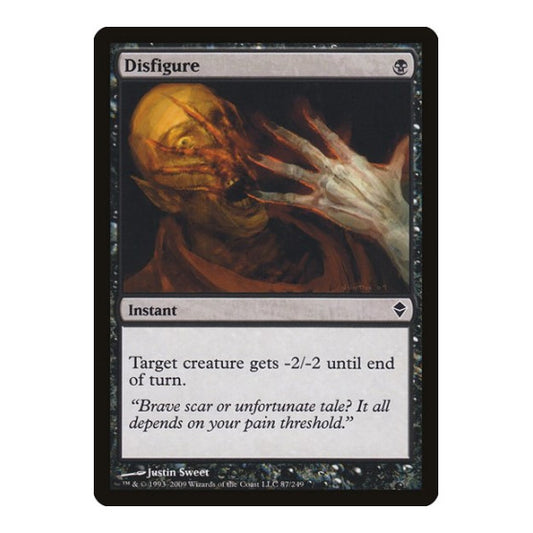 Disfigure (ZEN) #87 Common Zendikar Magic: The Gathering: 2009