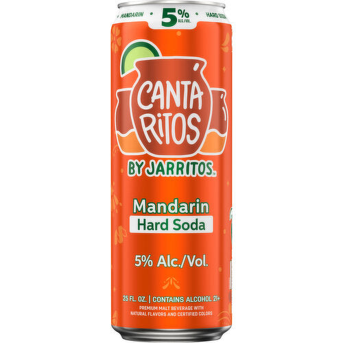 Cantaritos Jarritos Mandarin Soda (25 oz, 5%)