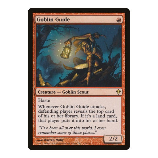 Goblin Guide (ZEN) #126 Rare (Heavily Played) Zendikar Magic: The Gathering: 2009