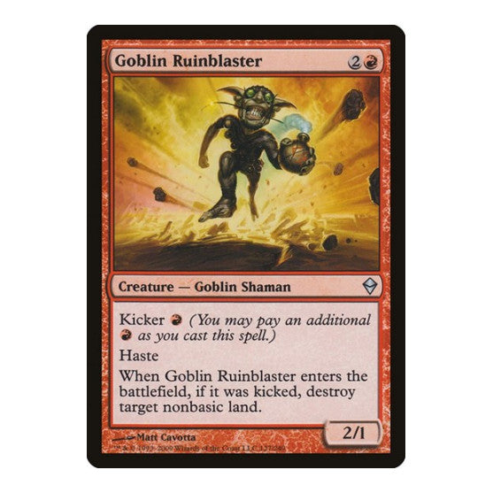 Goblin Ruinblaster (ZEN) #127 Uncommon (Lightly Played) Zendikar Magic: The Gathering: 2009