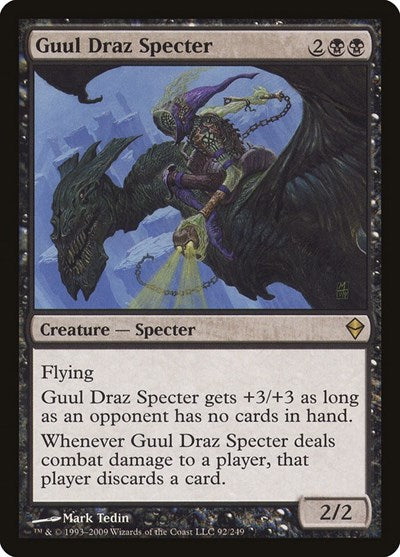 Guul Draz Specter (ZEN) #92 Rare (Lightly Played) Zendikar Magic: The Gathering: 2009