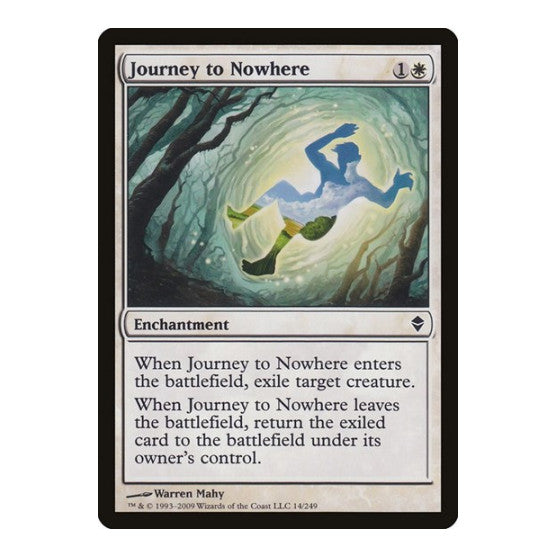 Journey to Nowhere (ZEN) #14 Common (Lightly Played) Zendikar Magic: The Gathering: 2009