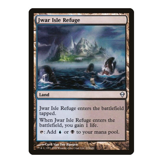 Jwar Isle Refuge (ZEN) #215 Uncommon (Lightly Played) Zendikar Magic: The Gathering: 2009
