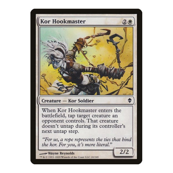 Kor Hookmaster (ZEN) #20 Common Zendikar Magic: The Gathering: 2009