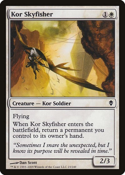Kor Skyfisher (ZEN) #23 Common (Moderately Played) Zendikar Magic: 2009