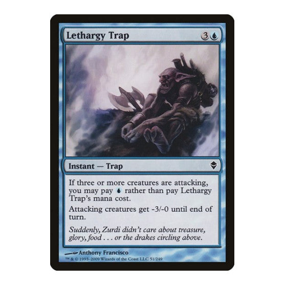 Lethargy Trap (ZEN) #51 Common (Lightly Played) Zendikar Magic: The Gathering: 2009