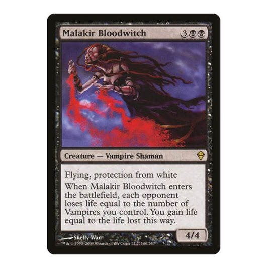 Malakir Bloodwitch (ZEN) #100 Rare (Lightly Played) Zendikar Magic: The Gathering: 2009