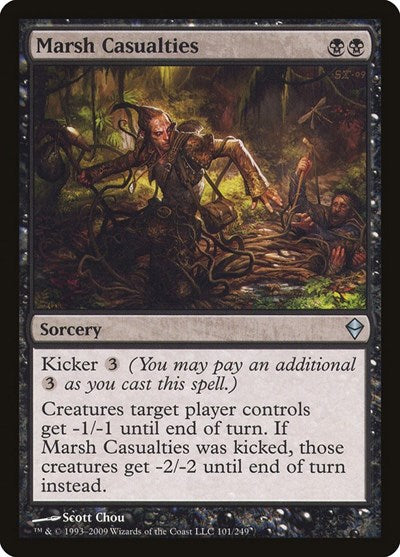 2009 Magic: Zendikar (ZEN) - Marsh Casualties (#101, Uncommon) (Lightly Played)
