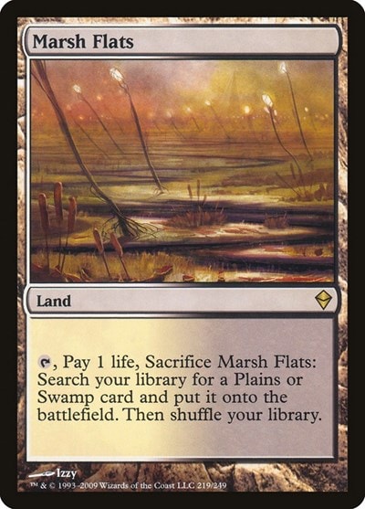 Marsh Flats (ZEN) #219 Rare Zendikar Magic: The Gathering: 2009